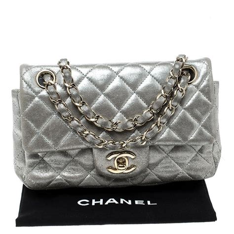 chanel small flap bag silver hardware